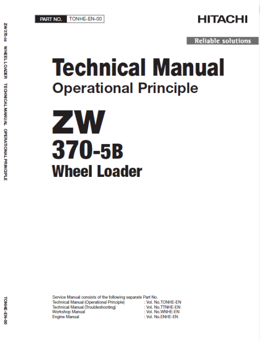 Hitachi ZW370-5B Wheel Loader Service Repair Manual - Image 4