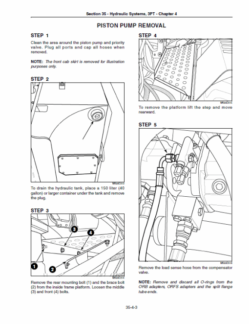 New Holland TJ280, TJ330, TJ430, TJ480, TJ530 Tractor Service Manual - Image 3