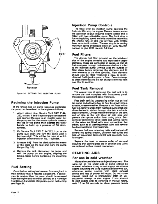 Case David Brown 770, 780, 880, 990, 1200 Implematic Tractor Service Manual - Image 3