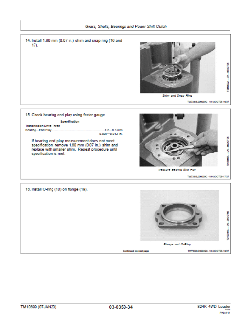 John Deere 824K 4WD Engine T3 & S2 Loader Technical Manual (S.N before - 641969) - Image 3