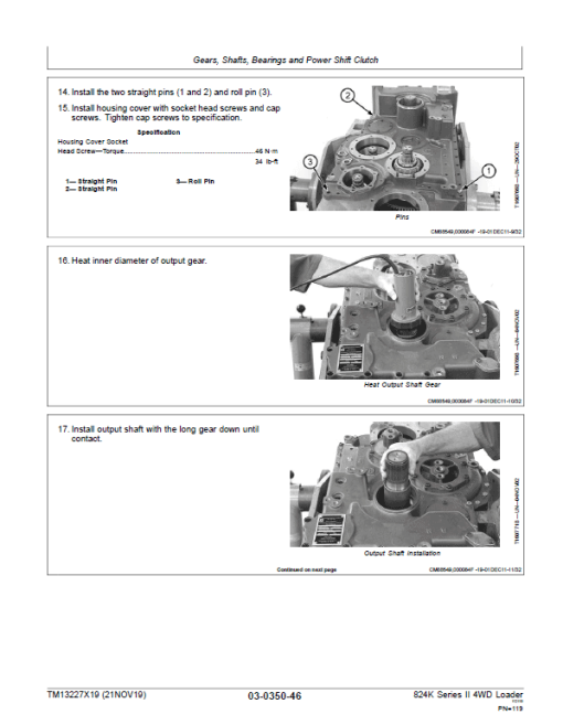 John Deere 824K 4WD Series II Loader Technical Manual (S.N after C664100 & D664100 -) - Image 3