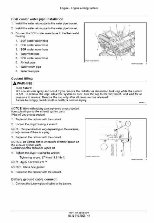 New Holland E485C Evo, E505C Eco Tier 3 Excavator Service Manual - Image 3