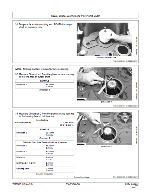 John Deere 844J Loader Repair Technical Manual - Image 3