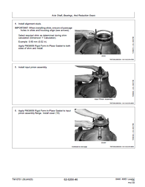 John Deere 844K 4WD Loader Technical Manual (S.N before - 642007) - Image 3