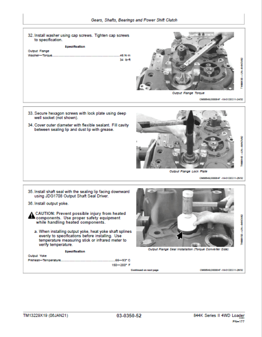 John Deere 844K 4WD Series II Loader Technical Manual (S.N after C664096 & D664096 -) - Image 3