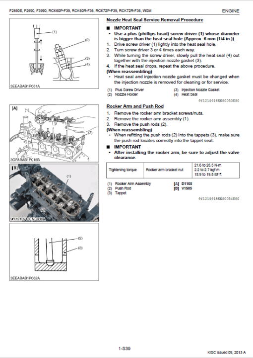 Kubota F2690, F2690E, F3990 Front Mower Workshop Manual - Image 3