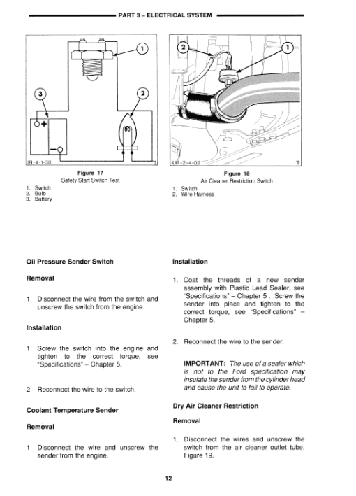 Ford 345C, 445C, 545C Backhoe Loader Tractor Service Manual - Image 3