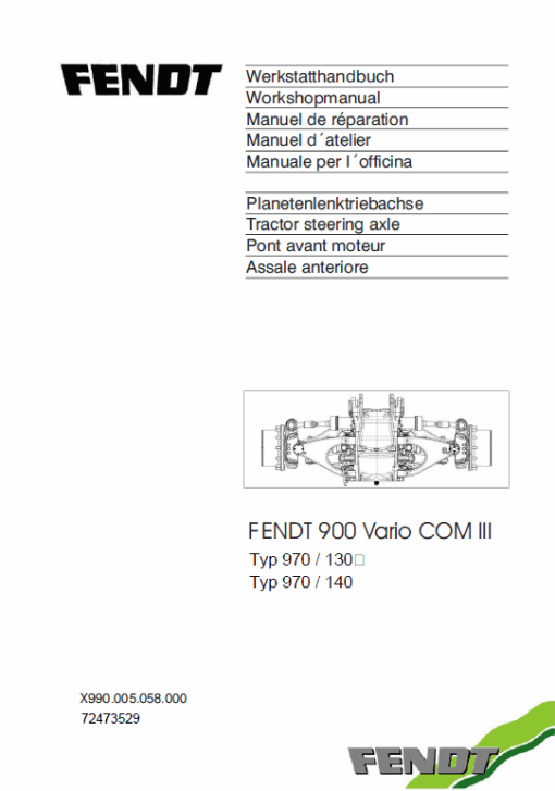 Fendt 924, 927, 930, 933, 936 Vario Stage 3B Tier 4i Tractor Service Manual - Image 3