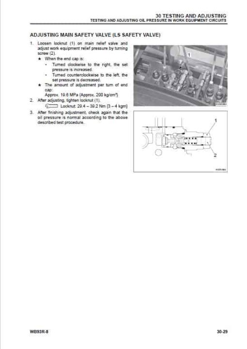 Komatsu WB93R-8R Backhoe Loader Repair Service Manual - Image 3