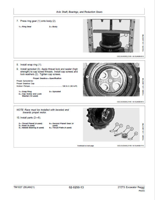 John Deere 27ZTS Excavator Repair Technical Manual - Image 3