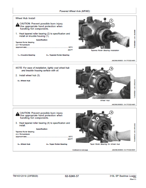 John Deere 310L EP Backhoe Loader Technical Manual (S.N G329328 - G390995) - Image 3