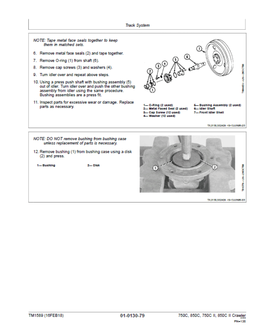 John Deere 750C, 750C Series II, 850C, 850C Series II Crawler Dozer Technical Manual - Image 5