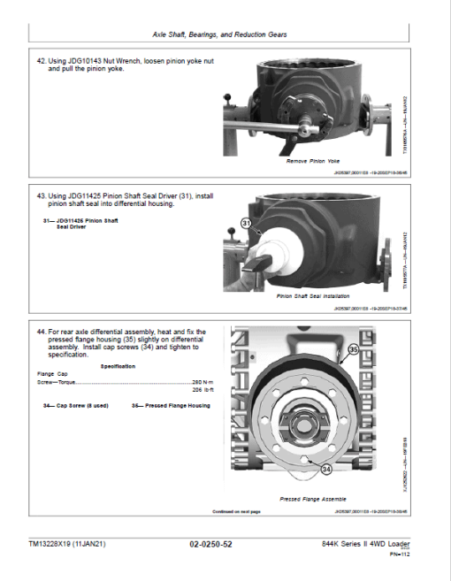 John Deere 844K 4WD Series II Loader Technical Manual (S.N after F664098 -) - Image 3