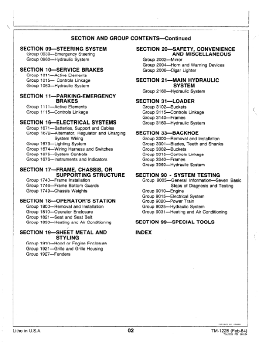 John Deere 544C Loader Repair Technical Manual (TM1228) - Image 4