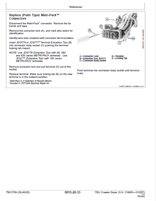 John Deere 750J Crawler Dozer Technical Manual (SN. from D219963-D310257) - Image 5