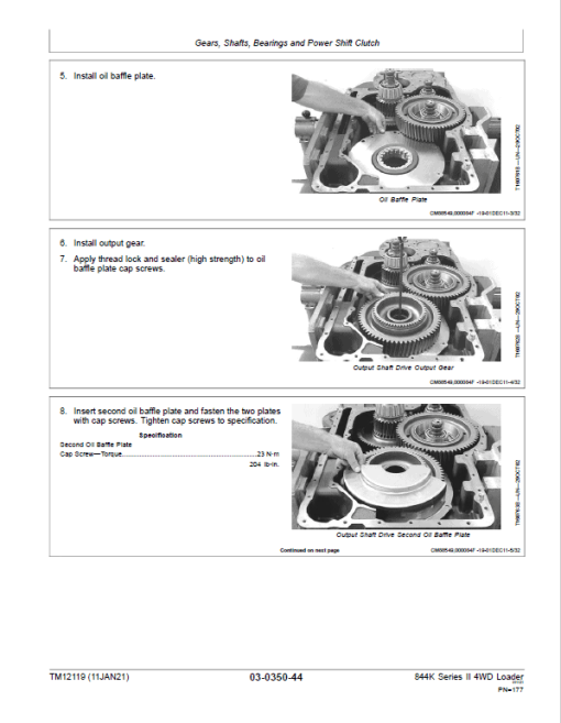 John Deere 844K-II 4WD Engine (iT4) Loader Technical Manual (S.N E645194 - E664097) - Image 3