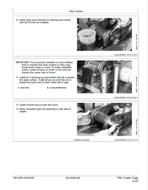 John Deere 750K Crawler Dozer Technical Manual (SN. from E216966 - E270478) - Image 3