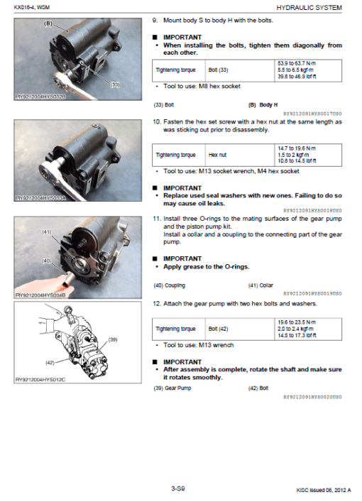 Kubota K018-4 Excavator Workshop Service Manual - Image 3