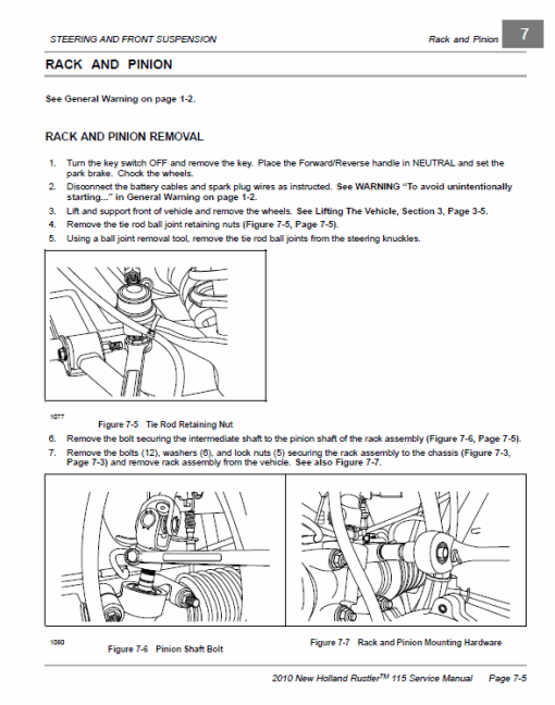 New Holland 115 Rustler Service Manual - Image 3