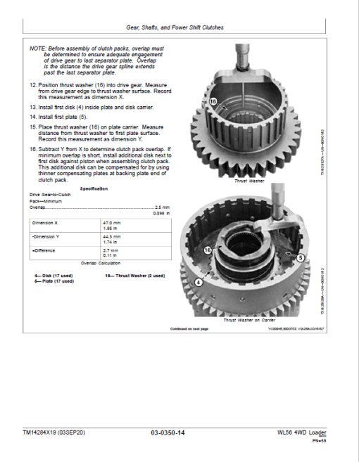 John Deere WL56 4WD Loader Repair Technical Manual (S.N after D000509 - ) - Image 3