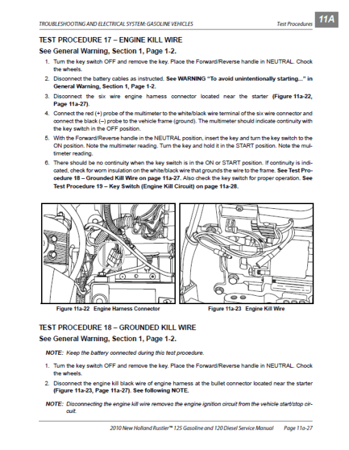 New Holland 120, 125 Rustler Service Manual - Image 3