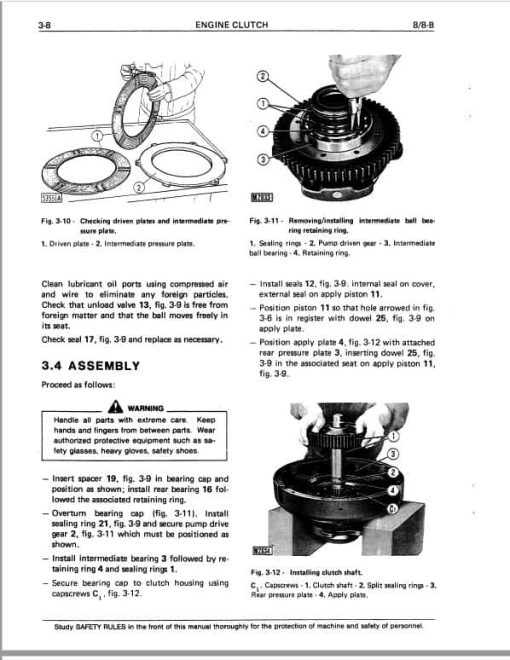 Fiatallis 8, 8-B Crawler Dozer Repair Service Manual - Image 3