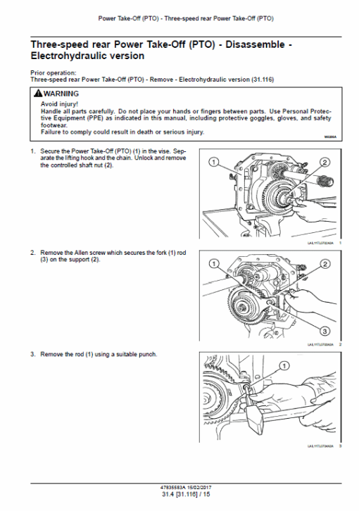 New Holland TL60E, TL75E, TL85E, TL95E Tractor Service Manual - Image 3