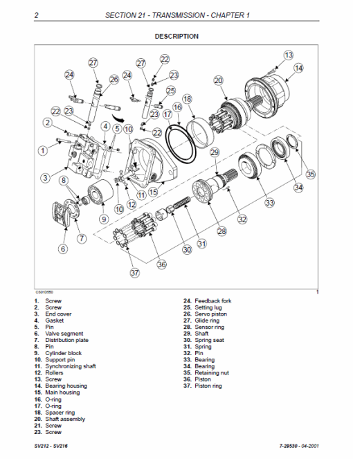 Case SV212, SV216 Vibratory Rollers Service Manual - Image 4