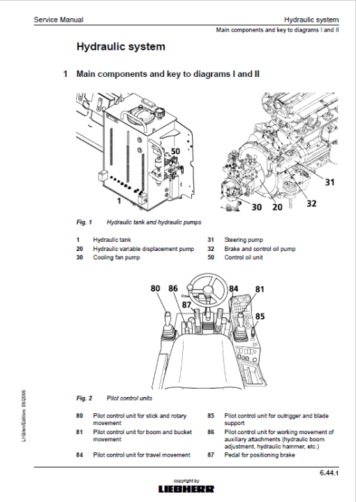 Liebherr A309, A311, A312, A314, A316, R313, R317 Litronic Excavator Manual - Image 3