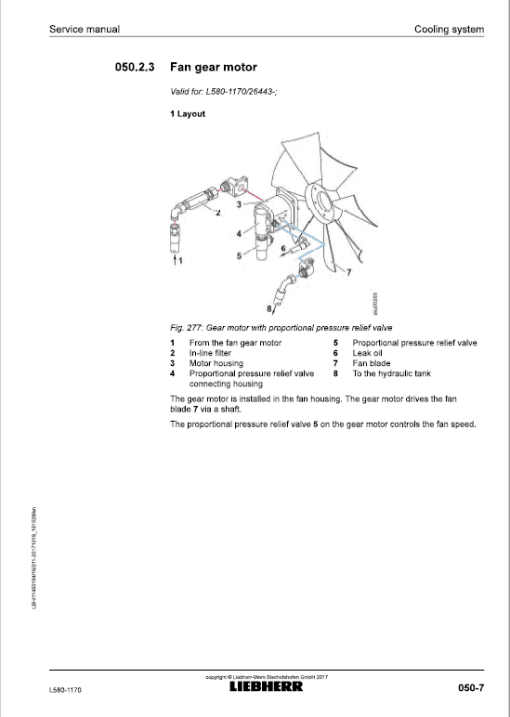 Liebherr L580 Type 1170 Wheel Loader Service Manual - Image 3