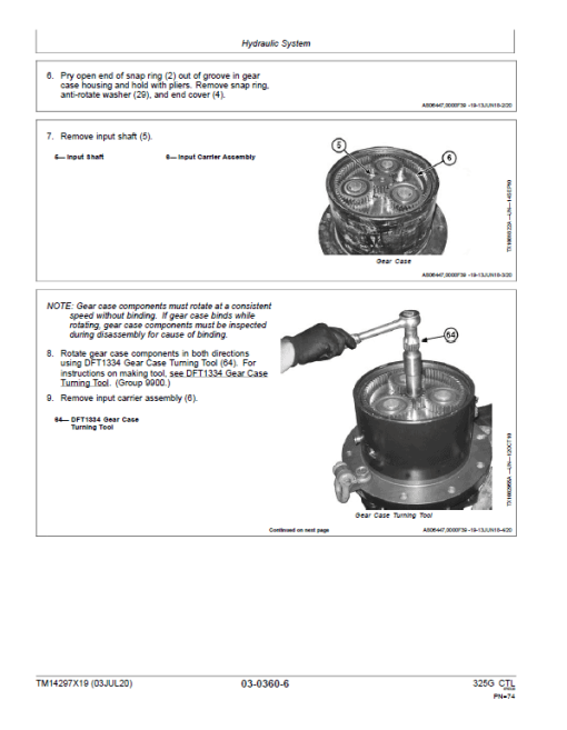 John Deere 325G Compact Track Loader Repair Technical Manual (S.N after G328658 - ) - Image 3