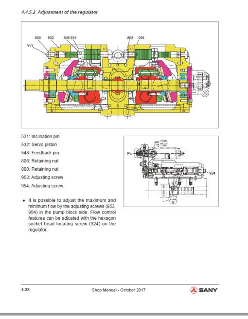 Sany SY265C-9 Hydraulic Excavator Repair Service Manual - Image 3