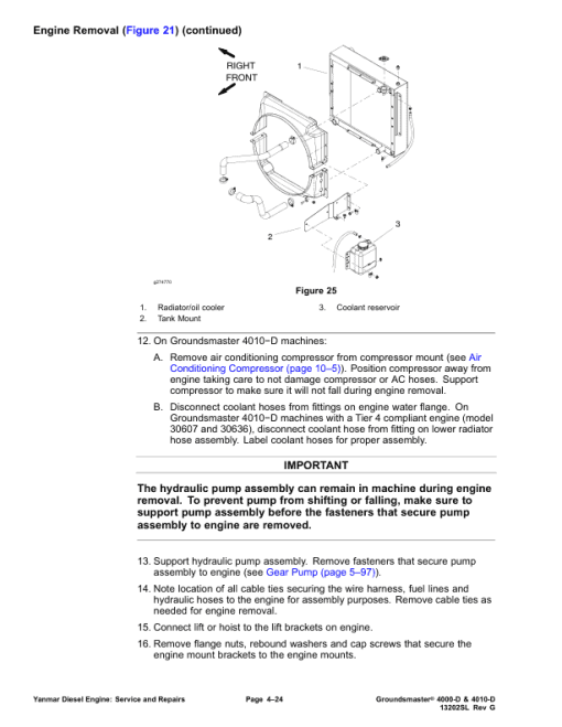 Toro Groundsmaster 4000-D, 4010-D (Model 30603, 30605, 30607, 30609, 30635, 30636) Service Repair Manual - Image 3