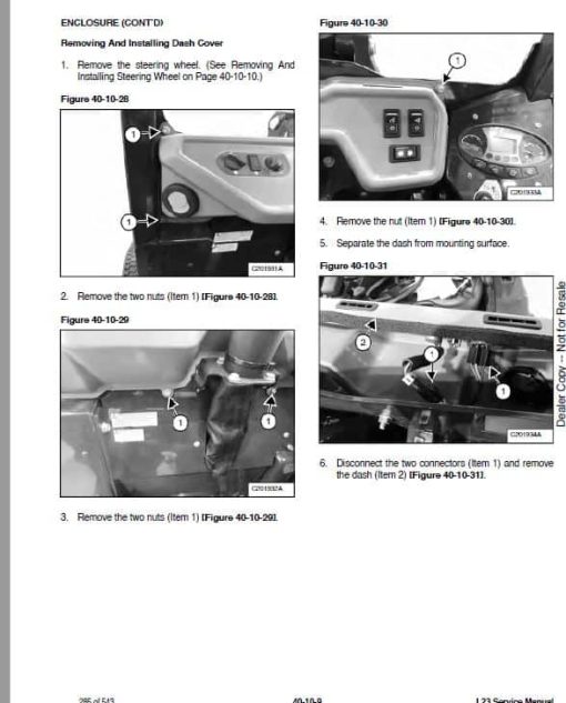 Bobcat L23 Small Articulated Loader Service Repair Manual - Image 3