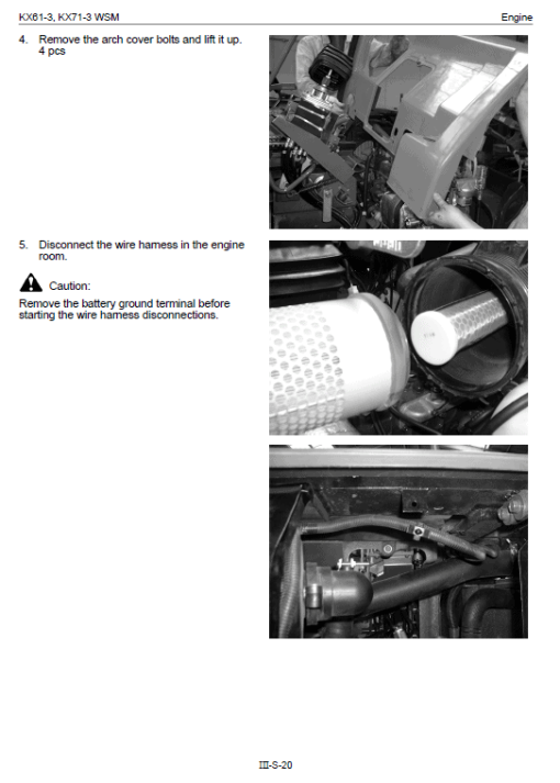 Kubota KX61-3, KX71-3 Excavator Workshop Service Manual - Image 3