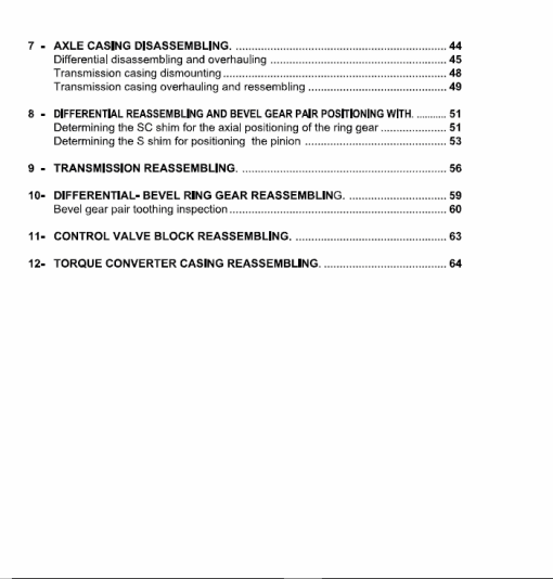 Om Pimespo Transmission TXL 30/S Workshop Manual - Image 3