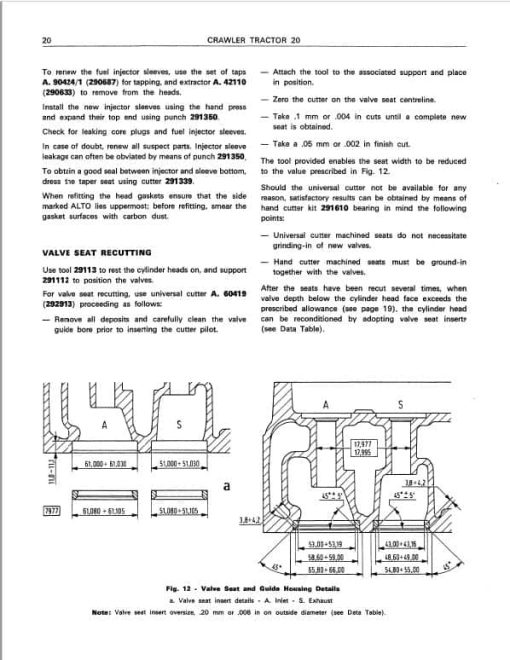 Fiatallis 20 Convert Crawler Tractor Repair Service Manual - Image 3