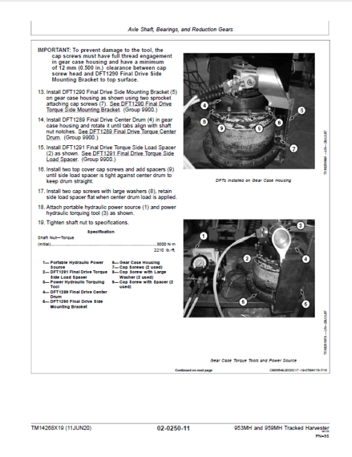 John Deere 953MH, 959MH Tracked Harvester Repair Manual (S.N C317982 - & D317982 - ) - Image 3