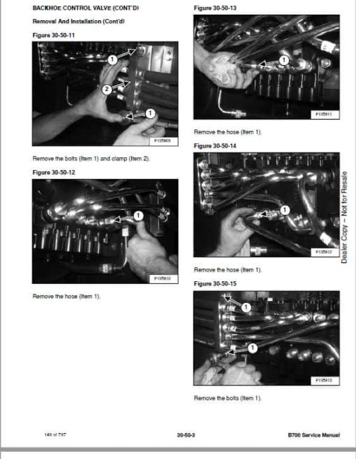 Bobcat B700 Loader Service Repair Manual - Image 3