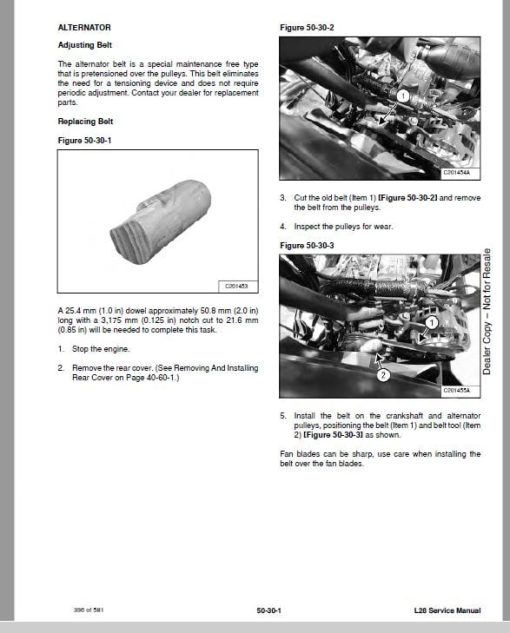 Bobcat L28 Small Articulated Loader Service Repair Manual - Image 3