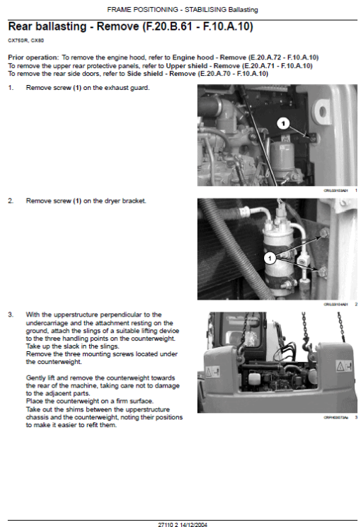 Case CX75SR and CX80 Excavator Service Manual - Image 4