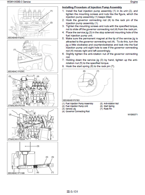 Kubota KX080-3 Excavator Workshop Service Manual - Image 3