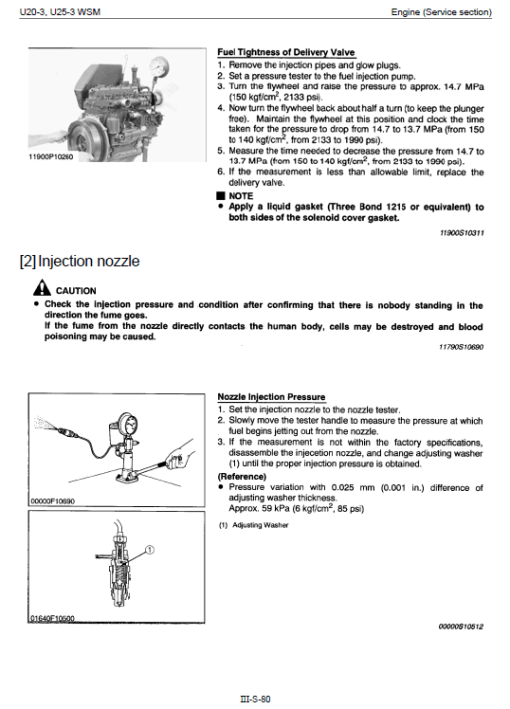 Kubota U20-3, U25-3 Excavator Workshop Manual - Image 3