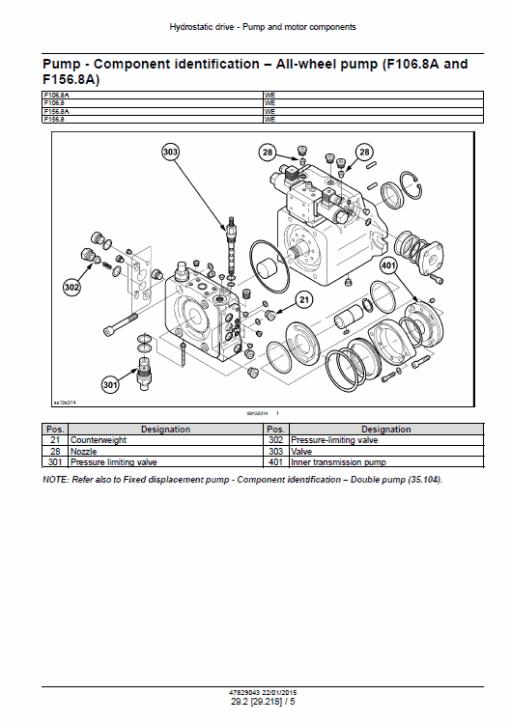 New Holland F106.8, F106.8A, F156.8, F156.8A Motor Grader Manual - Image 3