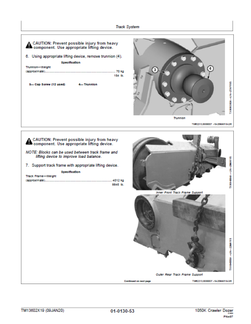 John Deere 1050K Crawler Dozer Technical Manual (SN. from C268234 - C318801) - Image 5