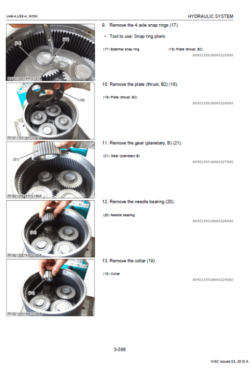 Kubota U48-4, U55-4 Excavator Workshop Service Manual - Image 3