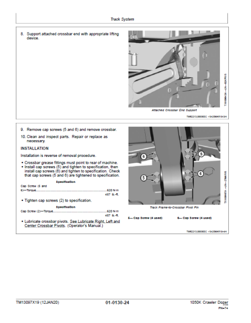 John Deere 1050K Crawler Dozer Technical Manual (SN. from F268234 - F318801) - Image 5