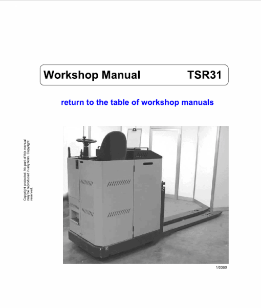 OM Pimespo TSR20, TSR30, TSR31, CSR Workshop Repair Manual - Image 2