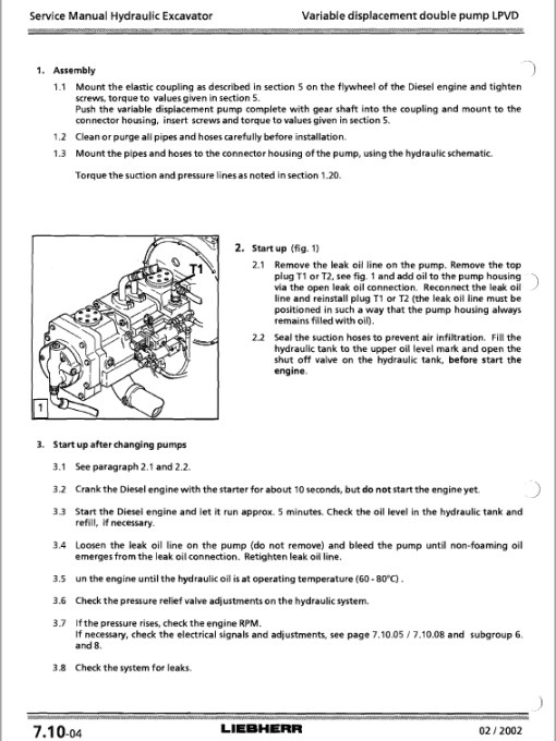 Liebherr A900 ZW and A900 Litronic Excavator Service Manual - Image 3