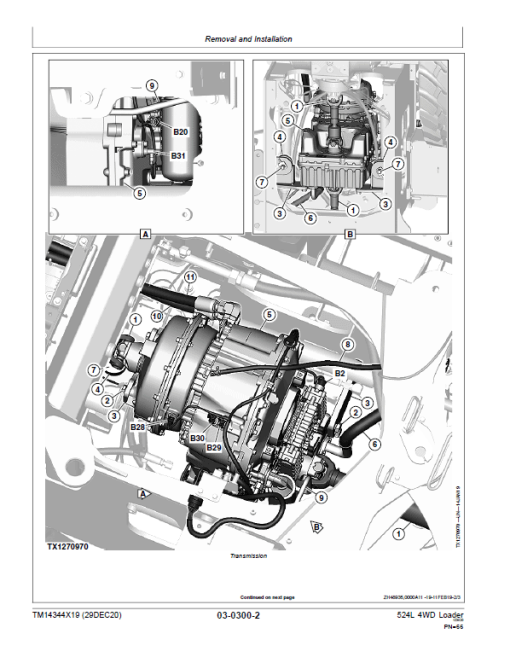 John Deere 524L 4WD Loader Repair Technical Manual (S.N after F693054 - ) - Image 3